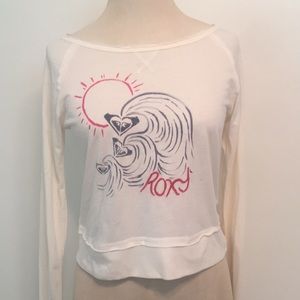 Super cute summer shirt, white, long sleeve